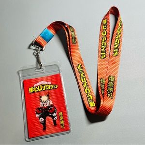 My Hero Academia Bakugo Anime Lanyard with ID Card Holder